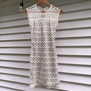 Champagne lace dress